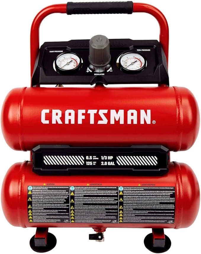 CRAFTSMAN-Compresor-portátil-Twin-Tank-2-galones-Max-125-PSI,